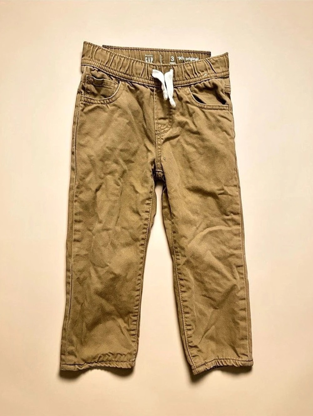 Gap Boys Casual Pants Double-Layer Warm Brown Size 3